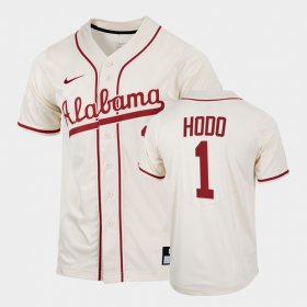 #1 Will Hodo College Baseball Alabama Crimson Tide 2022 Replica Men's Natural Jerseys 861218-640