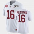 #16 Will Reichard College Football Alabama Crimson Tide 2022 National Championship Mens White Jerseys 427143-484