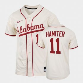 #11 William Hamiter College Baseball Alabama 2022 Replica Men Natural Jersey 441076-655