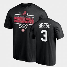 #3 Alex Reese 2021 SEC Men's Basketball Regular Season Champions University of Alabama 2021 SEC Basketball Regular Season Champions Tee Men's Black T-Shirts 302335-201 #3 Alex Reese 2021 SEC Men's Basketball Regular Season Champions University of Alabama 2021 SEC Basketball Regular Season Champions Tee Men's Black T-Shirts 302335-201