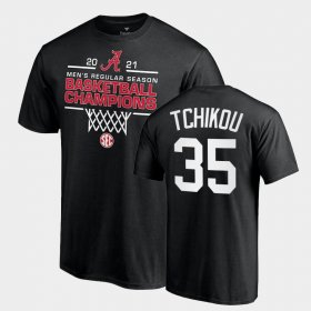 #35 Alex Tchikou 2021 SEC Men's Basketball Regular Season Champions Bama 2021 SEC Basketball Regular Season Champions Tee Men's Black T-Shirt 549093-261 #35 Alex Tchikou 2021 SEC Men's Basketball Regular Season Champions Bama 2021 SEC Basketball Regular Season Champions Tee Men's Black T-Shirt 549093-261