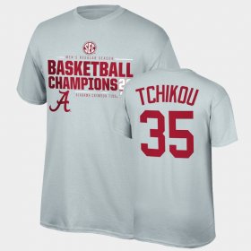 #35 Alex Tchikou 2021 SEC Men's Basketball Regular Season Champions Alabama 2021 SEC Basketball Regular Season Champions Top of the World Tee Men Gray T-Shirt 171842-455 #35 Alex Tchikou 2021 SEC Men's Basketball Regular Season Champions Alabama 2021 SEC Basketball Regular Season Champions Top of the World Tee Men Gray T-Shirt 171842-455