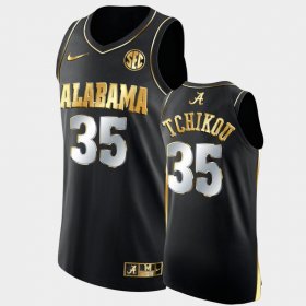 #35 Alex Tchikou College Basketball Alabama Golden Authentic Mens Black Jerseys 712253-691