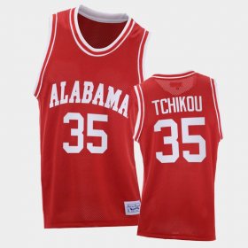 #35 Alex Tchikou Throwback Alabama 2021 College Basketball Men Red Jersey 830311-378