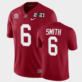 #6 DeVonta Smith 2021 National Championship Bama Playoff Game Men Crimson Jersey 893522-932 #6 DeVonta Smith 2021 National Championship Bama Playoff Game Men Crimson Jersey 893522-932