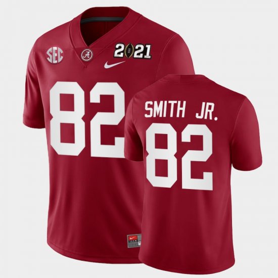 #82 Irv Smith Jr. 2021 National Championship Bama Playoff Game Mens Crimson Jerseys 247461-785