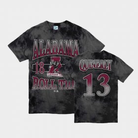 #13 Jahvon Quinerly Vintage Tubular Alabama Crimson Tide Retro Tie-Dye Men Black T-Shirt 476476-534 #13 Jahvon Quinerly Vintage Tubular Alabama Crimson Tide Retro Tie-Dye Men Black T-Shirt 476476-534