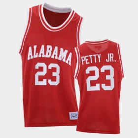 #23 John Petty Jr. Throwback Alabama 2021 College Basketball Men Red Jersey 804128-751