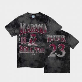 #23 John Petty Jr. Vintage Tubular Alabama Crimson Tide Retro Tie-Dye Men's Black T-Shirts 604925-177 #23 John Petty Jr. Vintage Tubular Alabama Crimson Tide Retro Tie-Dye Men's Black T-Shirts 604925-177