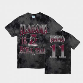 #11 Joshua Primo Vintage Tubular University of Alabama Retro Tie-Dye Men's Black T-Shirts 699502-985 #11 Joshua Primo Vintage Tubular University of Alabama Retro Tie-Dye Men's Black T-Shirts 699502-985