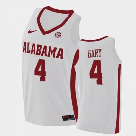 #4 Juwan Gary Replica Bama 2021 College Basketball Mens White Jerseys 184669-932