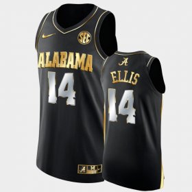 #14 Keon Ellis College Basketball Alabama Crimson Tide Golden Authentic Mens Black Jersey 717749-293