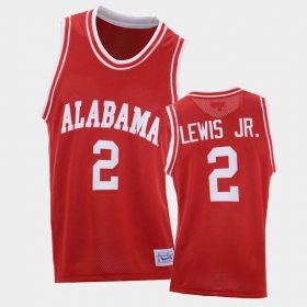 #2 Kira Lewis Jr. Throwback Alabama College Basketball Men Red Jersey 225354-412