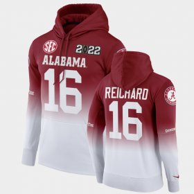 #16 Will Reichard College Football Bama 2022 National Championship Men's Crimson White Hoodies 351252-684 #16 Will Reichard College Football Bama 2022 National Championship Men's Crimson White Hoodies 351252-684