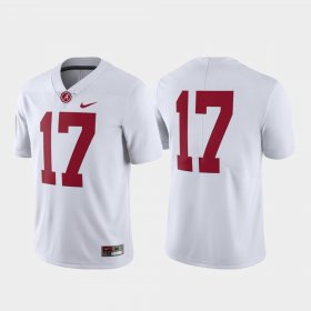 #17 Limited University of Alabama College Football Men's White Jersey 710011-925 #17 Limited University of Alabama College Football Men's White Jersey 710011-925