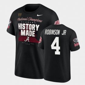 #4 Brian Robinson Jr. 2020 National Champions Bama College Football Playoff Men's Black T-Shirts 740827-366 #4 Brian Robinson Jr. 2020 National Champions Bama College Football Playoff Men's Black T-Shirts 740827-366