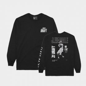 Jaylen Waddle 2021 NFL Draft Alabama Player Graphic Long Sleeve Men's Black T-Shirt 792388-685 Jaylen Waddle 2021 NFL Draft Alabama Player Graphic Long Sleeve Men's Black T-Shirt 792388-685