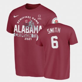 #6 DeVonta Smith 2021 Rose Bowl Alabama Mens Crimson T-Shirt 620627-749 #6 DeVonta Smith 2021 Rose Bowl Alabama Mens Crimson T-Shirt 620627-749