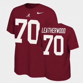 #70 Alex Leatherwood Name and Number Alabama Crimson Tide Name & Number Retro Mens Crimson T-Shirts 321241-960 #70 Alex Leatherwood Name and Number Alabama Crimson Tide Name & Number Retro Mens Crimson T-Shirts 321241-960