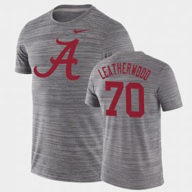#70 Alex Leatherwood GFX Velocity Bama Velocity Performance Men Charcoal T-Shirt 195891-471 #70 Alex Leatherwood GFX Velocity Bama Velocity Performance Men Charcoal T-Shirt 195891-471