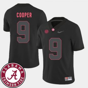 #9 Amari Cooper College Football University of Alabama 2018 SEC Patch Men Black Jerseys 421584-667