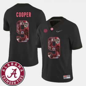 #9 Amari Cooper Pictorial Fashion Bama Football Men's Black Jerseys 360237-533