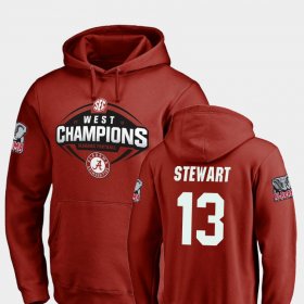 #13 ArDarius Stewart 2018 SEC West Division Champions Alabama Crimson Tide Football Men's Crimson Hoodie 319330-763 #13 ArDarius Stewart 2018 SEC West Division Champions Alabama Crimson Tide Football Men's Crimson Hoodie 319330-763