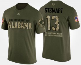 #13 ArDarius Stewart Military Bama Short Sleeve With Message Men Camo T-Shirts 499054-482 #13 ArDarius Stewart Military Bama Short Sleeve With Message Men Camo T-Shirts 499054-482
