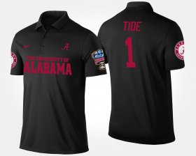 #1 Bowl Game Alabama Crimson Tide No.1 Sugar Bowl Name and Number Mens Black Polo 754827-203 #1 Bowl Game Alabama Crimson Tide No.1 Sugar Bowl Name and Number Mens Black Polo 754827-203