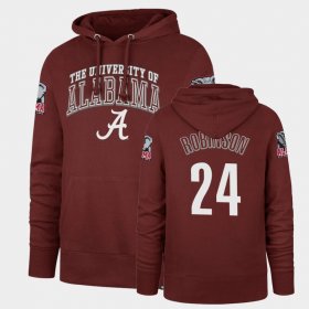 #24 Brian Robinson Jr. Double Decker Bama Headline Men Cardinal Hoodie 398953-983 #24 Brian Robinson Jr. Double Decker Bama Headline Men Cardinal Hoodie 398953-983