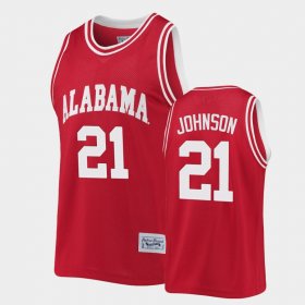 #21 Britton Johnson Commemorative Basketball Alabama Classic Men Crimson Jersey 817294-318