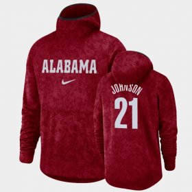 #21 Britton Johnson Basketball Spotlight Alabama Pullover Team Logo Men's Crimson Hoodies 952042-671 #21 Britton Johnson Basketball Spotlight Alabama Pullover Team Logo Men's Crimson Hoodies 952042-671