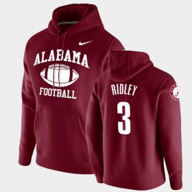 #3 Calvin Ridley Retro Football Alabama Crimson Tide Pullover Men Crimson Hoodie 898461-993 #3 Calvin Ridley Retro Football Alabama Crimson Tide Pullover Men Crimson Hoodie 898461-993