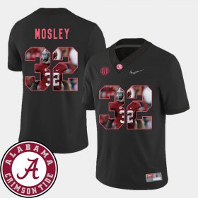 #32 C.J. Mosley Pictorial Fashion Bama Football Men's Black Jersey 358399-350