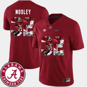 #32 C.J. Mosley Pictorial Fashion Alabama Football Mens Crimson Jersey 617198-600