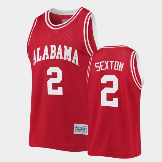 #2 Collin Sexton Commemorative Basketball University of Alabama Classic Men Crimson Jerseys 214126-427