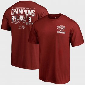 Bowl Game Bama College Football Playoff 2018 Sugar Bowl Champions Fullback Score Mens Crimson T-Shirts 247463-741 Bowl Game Bama College Football Playoff 2018 Sugar Bowl Champions Fullback Score Mens Crimson T-Shirts 247463-741