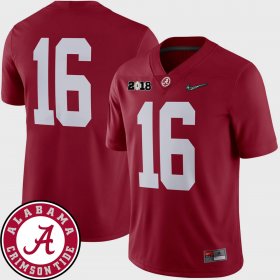 #16 College Football Bama 2018 National Championship Playoff Game Men's Crimson Jerseys 570023-403 #16 College Football Bama 2018 National Championship Playoff Game Men's Crimson Jerseys 570023-403