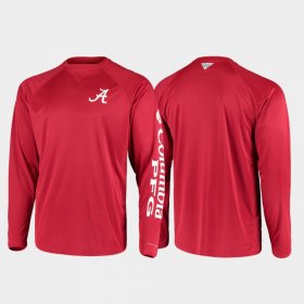 Omni-Shade University of Alabama PFG Terminal Tackle Long Sleeve Men Crimson T-Shirts 440495-623 Omni-Shade University of Alabama PFG Terminal Tackle Long Sleeve Men Crimson T-Shirts 440495-623