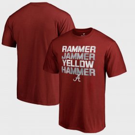 Bowl Game Bama Hometown Collection Rammer Jammer Fanatics Mens Crimson T-Shirts 304664-472 Bowl Game Bama Hometown Collection Rammer Jammer Fanatics Mens Crimson T-Shirts 304664-472