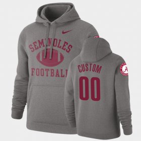#00 Custom Retro Football Alabama Pullover Mens Heathered Gray Hoodies 327158-793 #00 Custom Retro Football Alabama Pullover Mens Heathered Gray Hoodies 327158-793