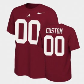 #00 Custom Name and Number Alabama Name & Number Retro Men Crimson T-Shirts 704561-779 #00 Custom Name and Number Alabama Name & Number Retro Men Crimson T-Shirts 704561-779