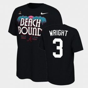 #3 Daniel Wright 2021 National Championship University of Alabama Bound College Football Playoff Men's Black T-Shirt 942701-954 #3 Daniel Wright 2021 National Championship University of Alabama Bound College Football Playoff Men's Black T-Shirt 942701-954