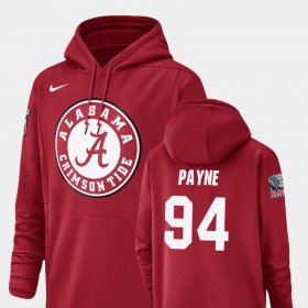 #94 Da'Ron Payne Champ Drive Bama Football Performance Men's Crimson Hoodie 978187-623 #94 Da'Ron Payne Champ Drive Bama Football Performance Men's Crimson Hoodie 978187-623