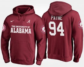 #94 Da'Ron Payne Name and Number Alabama Crimson Tide Men's Crimson Hoodie 625905-905 #94 Da'Ron Payne Name and Number Alabama Crimson Tide Men's Crimson Hoodie 625905-905
