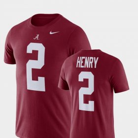 #2 Derrick Henry Name and Number University of Alabama Football Performance Mens Crimson T-Shirt 928321-808 #2 Derrick Henry Name and Number University of Alabama Football Performance Mens Crimson T-Shirt 928321-808