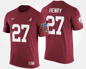 #27 Derrick Henry Bowl Game Alabama Crimson Tide Sugar Bowl Mens Crimson T-Shirt 680131-196 #27 Derrick Henry Bowl Game Alabama Crimson Tide Sugar Bowl Mens Crimson T-Shirt 680131-196