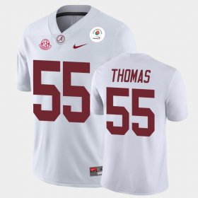 #55 Derrick Thomas 2021 Rose Bowl University of Alabama Champions Men White Jerseys 117060-239