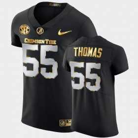 #55 Derrick Thomas Golden Edition Alabama Crimson Tide 2020-21 Authentic Men's Black Jersey 897918-763