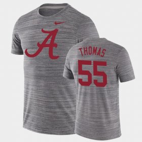 #55 Derrick Thomas GFX Velocity Alabama Velocity Performance Mens Charcoal T-Shirts 424783-909 #55 Derrick Thomas GFX Velocity Alabama Velocity Performance Mens Charcoal T-Shirts 424783-909